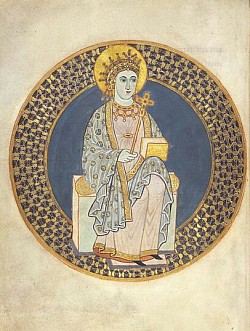 Sacramentaire de Petershausen_Ecclesia en majesté (Wikipédia)